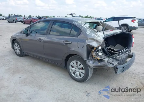 2012 Honda Civic Lx z USA, uszkodzony, nr VIN 2HGFB2F50CH607035